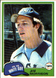 1981 Topps Baseball Cards      323     Jim Morrison